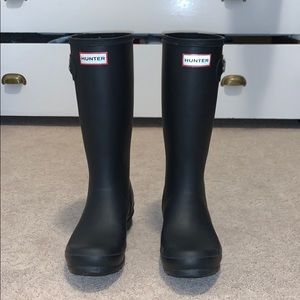 Black Matte Hunter Boots